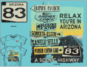 Arizona Highway 83 -- Lagoon Blue